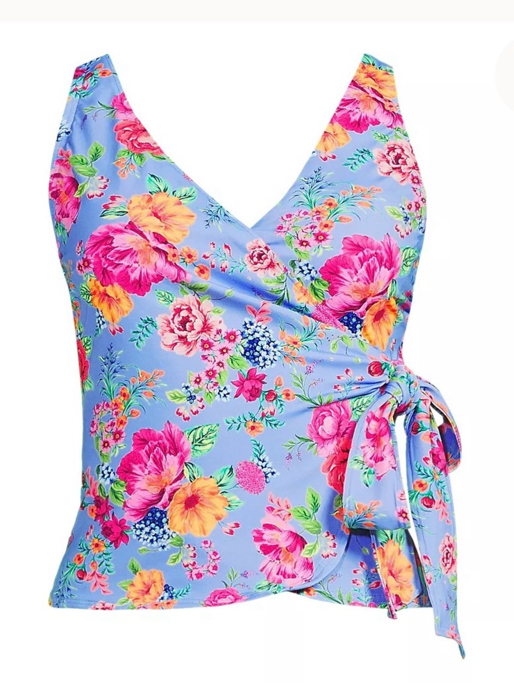 Land’s End Women's Side Tie Tankini Top